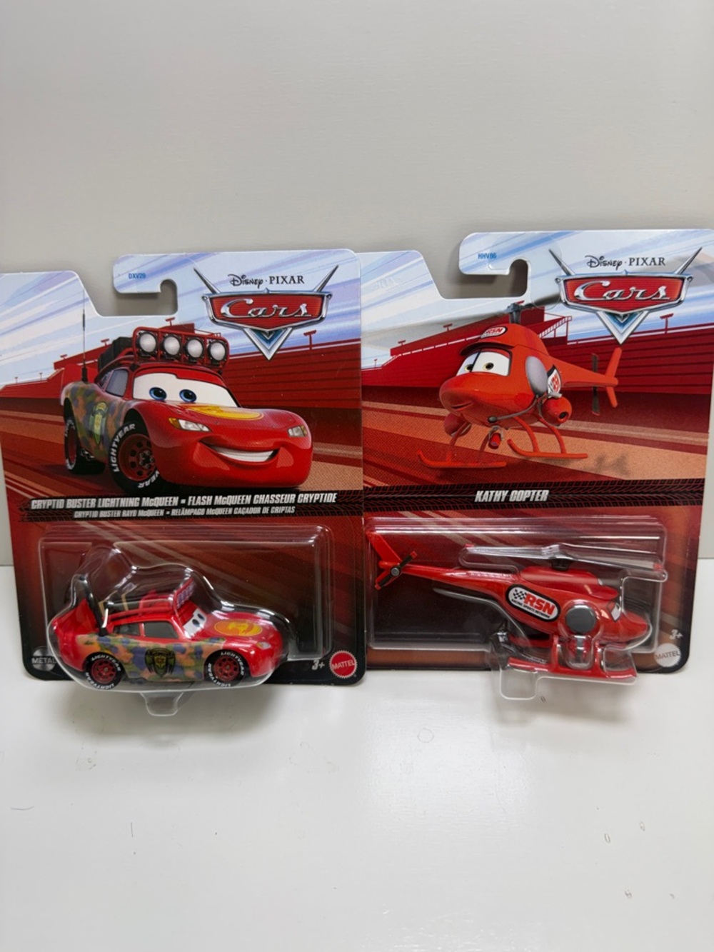 Disney Cars Red Lightning McQueen & RSN Helicopter 2-Pack
